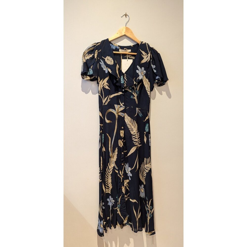 Christy Dawn Daisy Dress Blue Jasper Floral - Size S